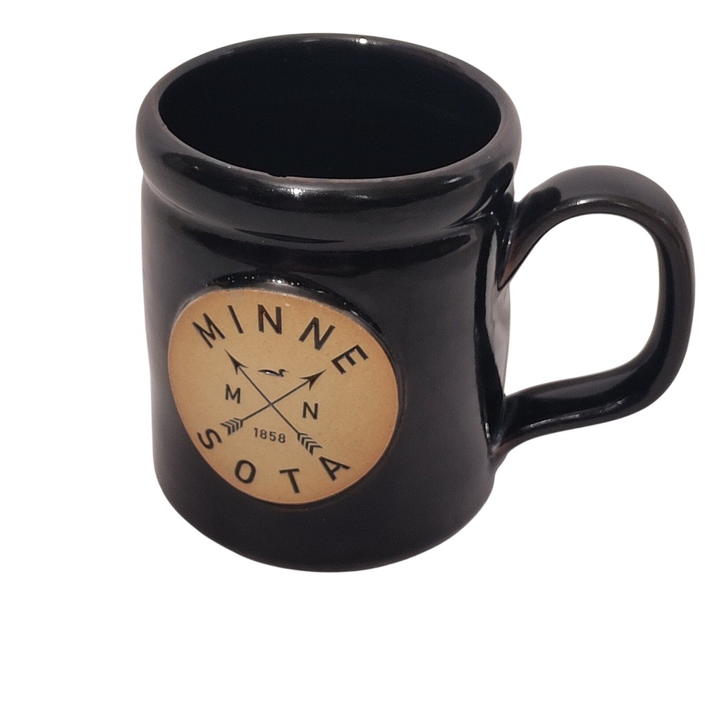 Deneen Pottery Minnesota Mug Black 1858 Loon 2017 USA